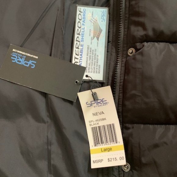 Spire by Galaxy Long Heavy weight Parka Coat - Picture 4 of 6